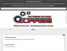 Tablet Screenshot of getriebe-juerries.de